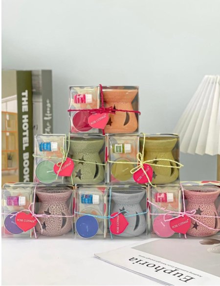 طقم مبخرة مع زيت